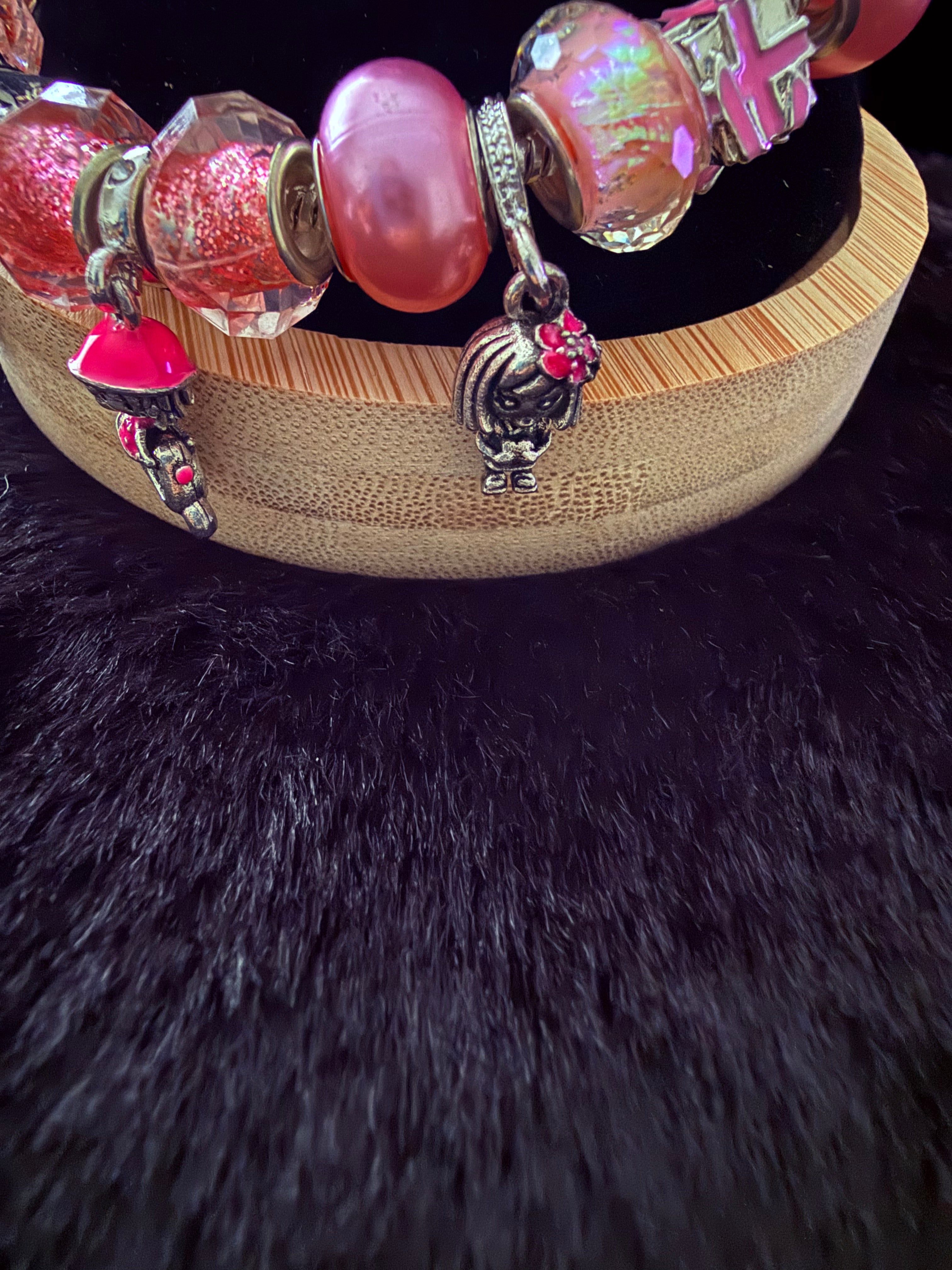 Silver and pink