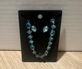 Blue teardrops