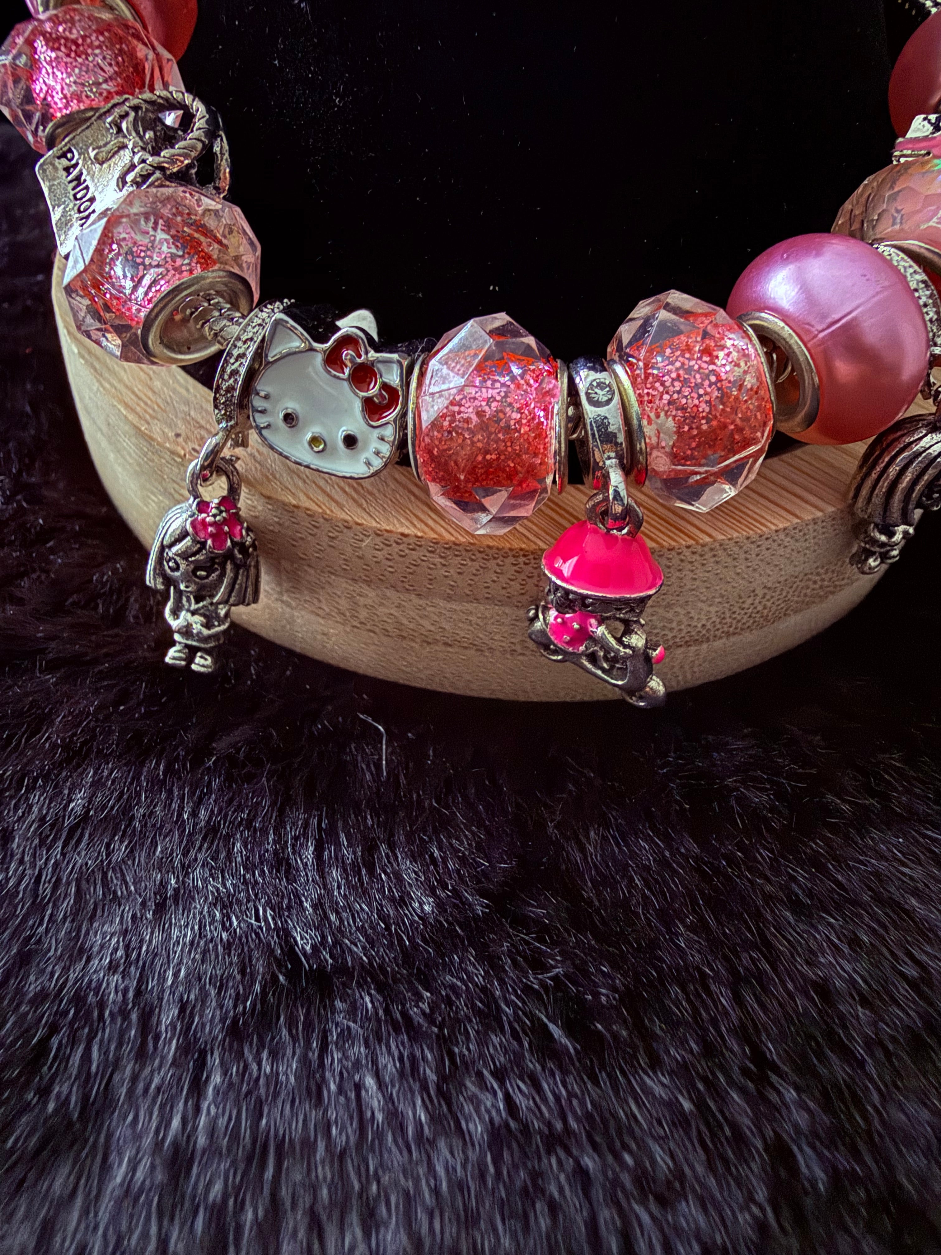 Silver and pink